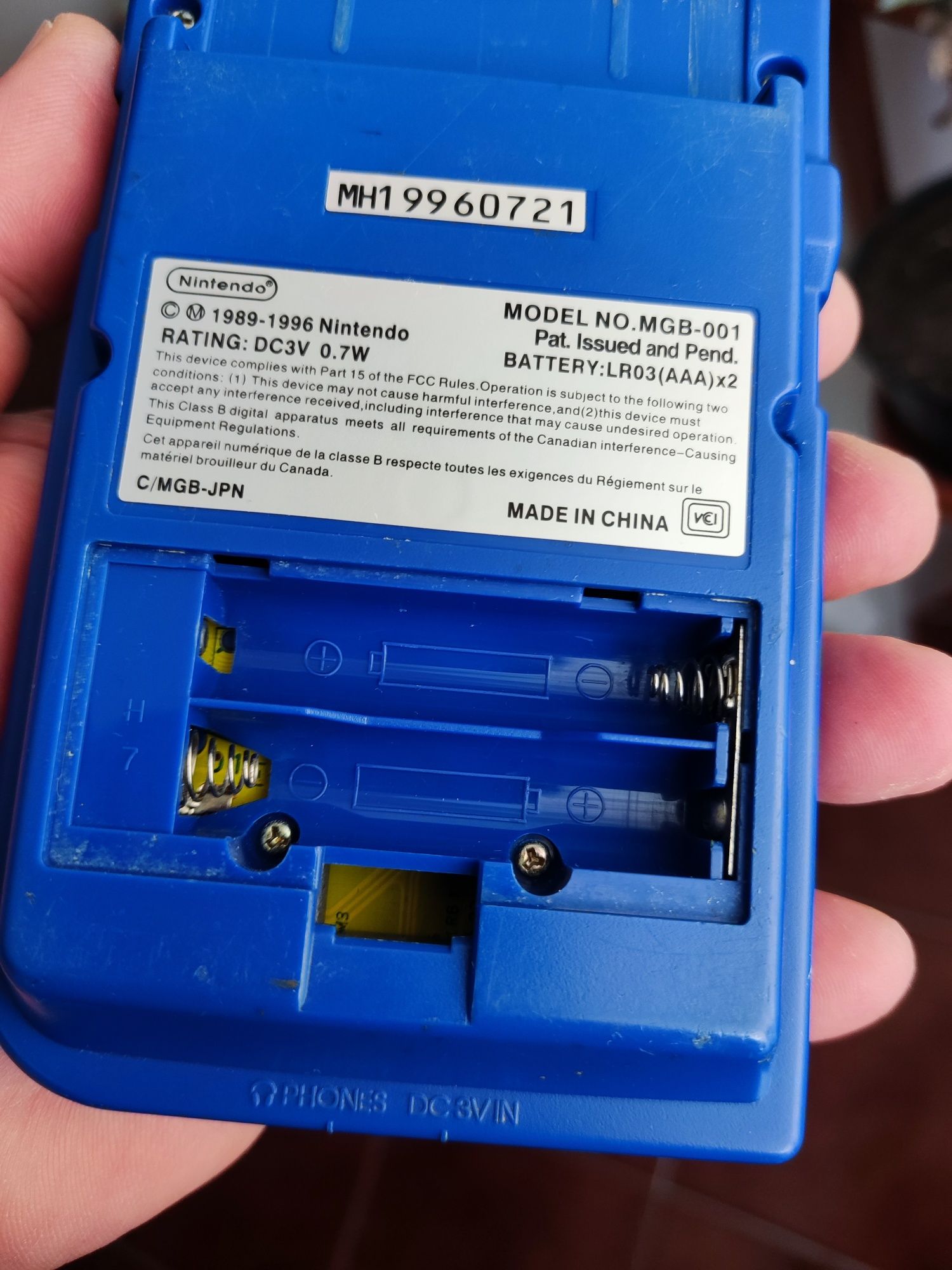 Game Boy pocket na caixa