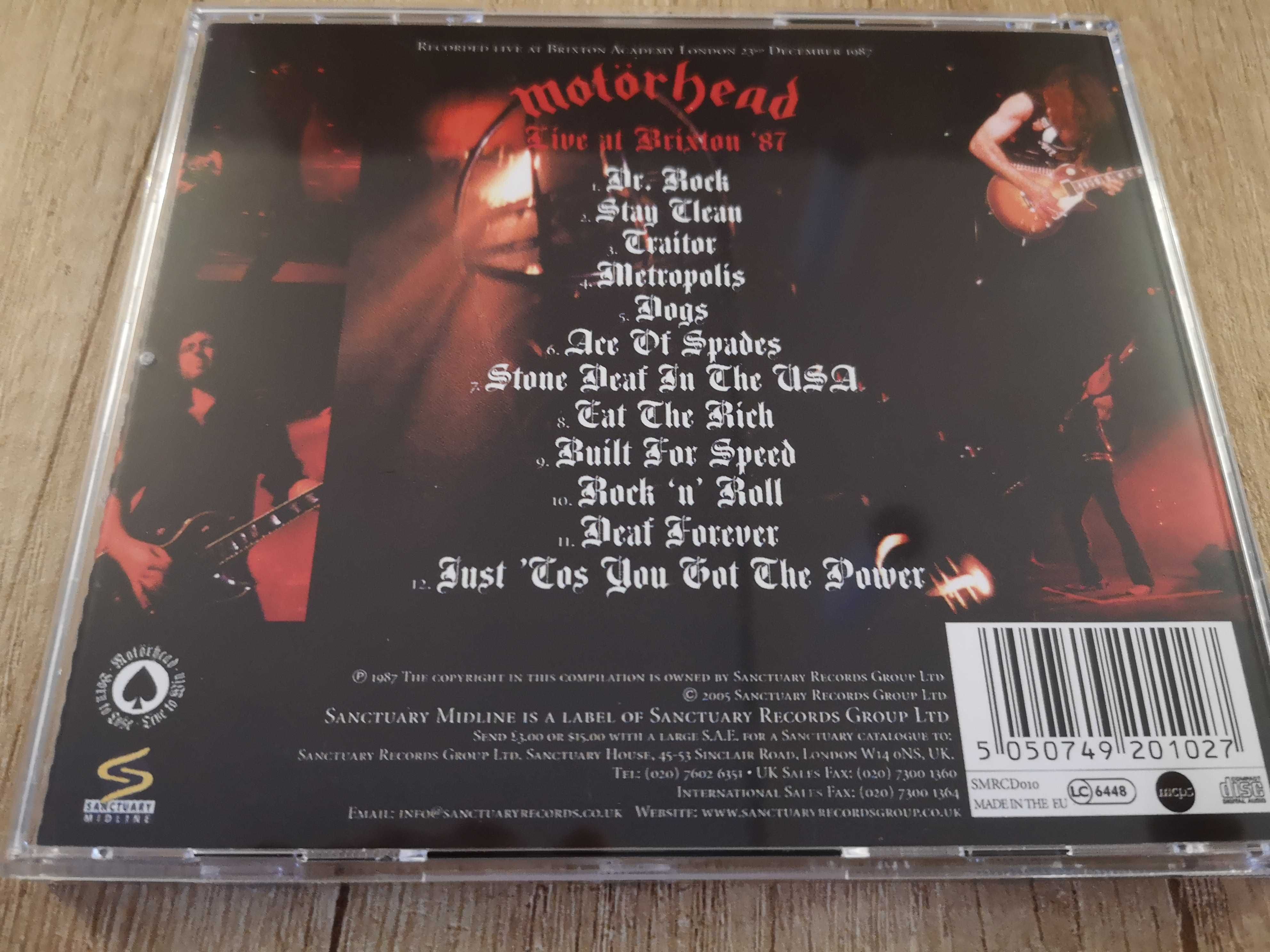 Motorhead CD Live at Brixton '87 wyd. Sanctuary 2005 - Poznań