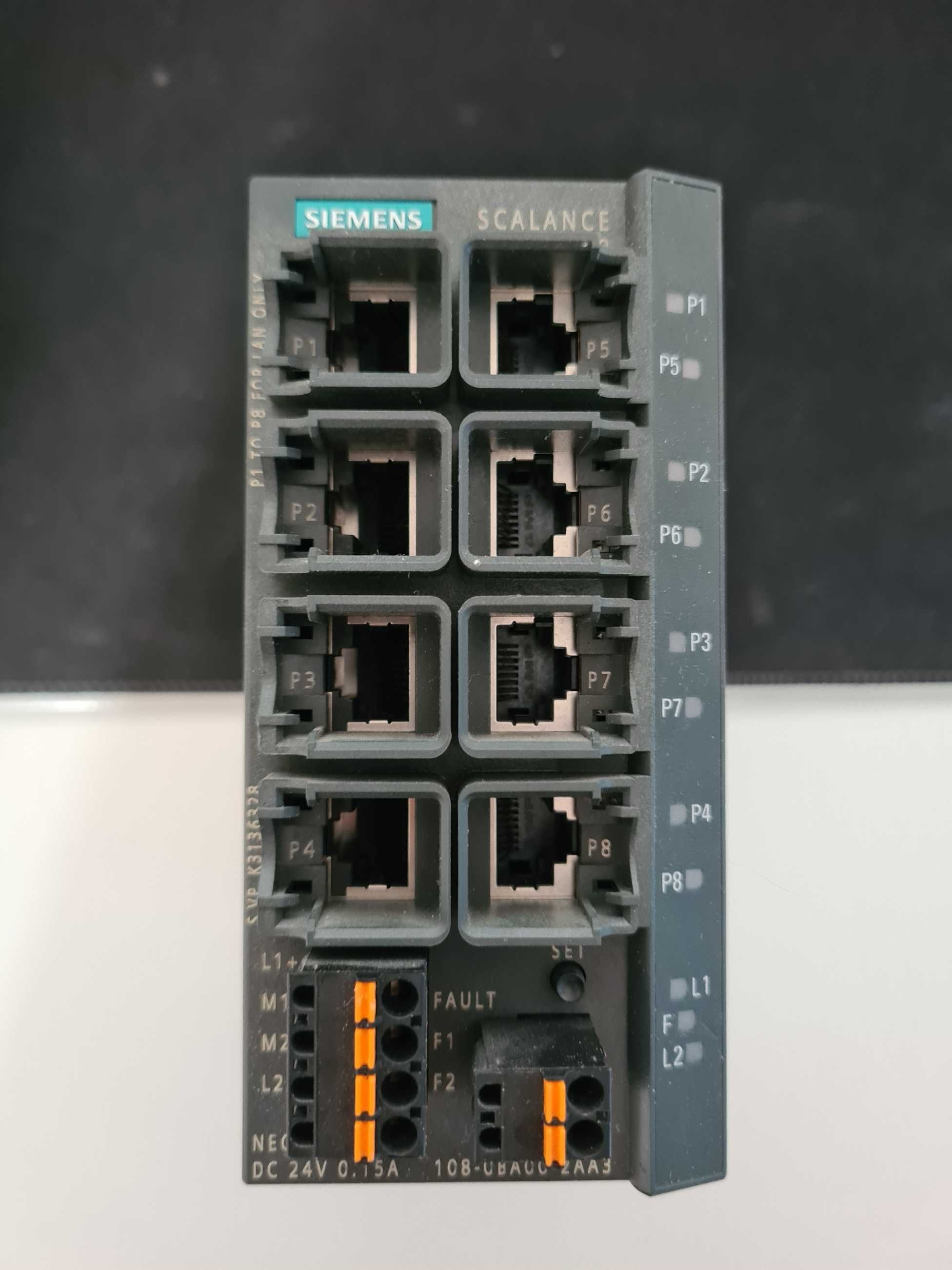 Przemysłowy przełącznik SIEMENS Ethernet simatic net scalance X108