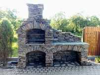 Kominek-Grill  ,wędzarnia ,kamień naturalny,łupek