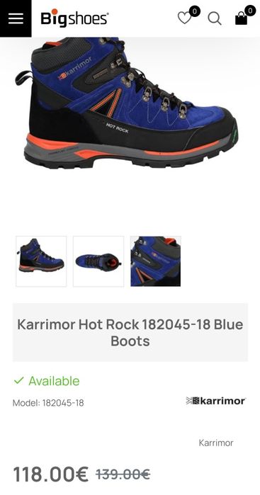 Черевики Karrimor Hot Rock трекінгові мисливські на waterproof оригіна