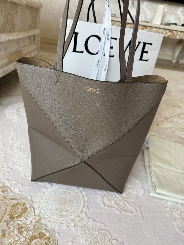 Сумка шоппер Puzzle Fold Brown LOEWE
