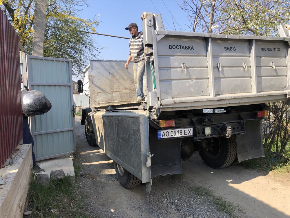 Доставка,пісок,щебень,рінь,отсев,вивоз сміття,вантажні перевезеня.зил,