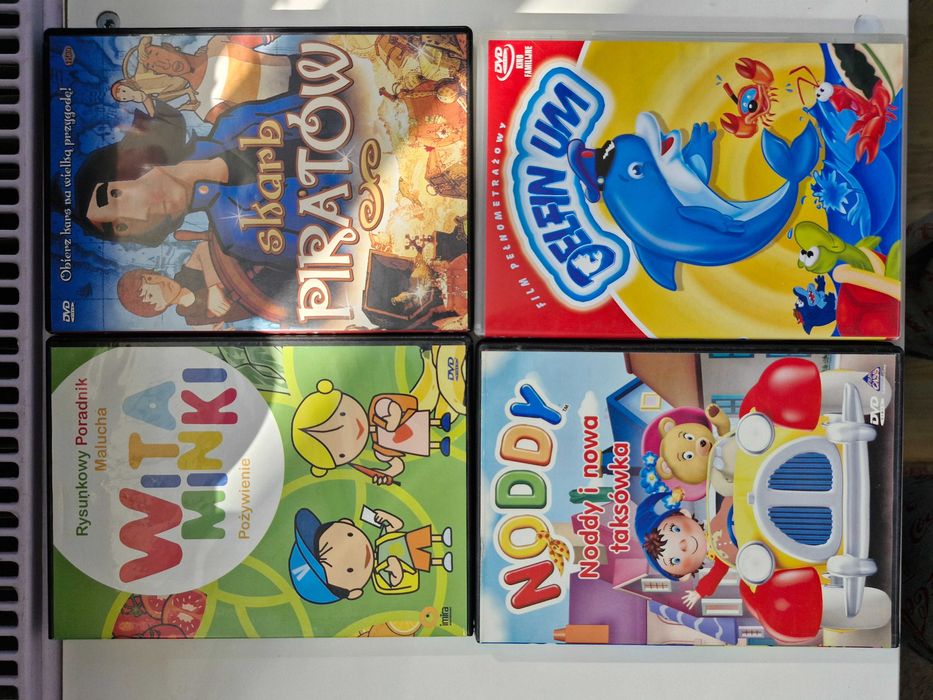 8x płyta dvd filmy, bajki dla dzieci zestaw