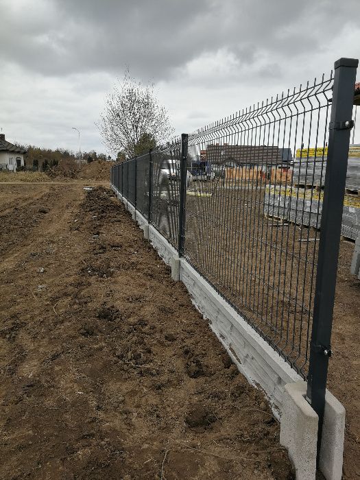 Ogrodzenia betonowe - PRODUCENT, Panele siatkowe, Podmurówka , Słupki