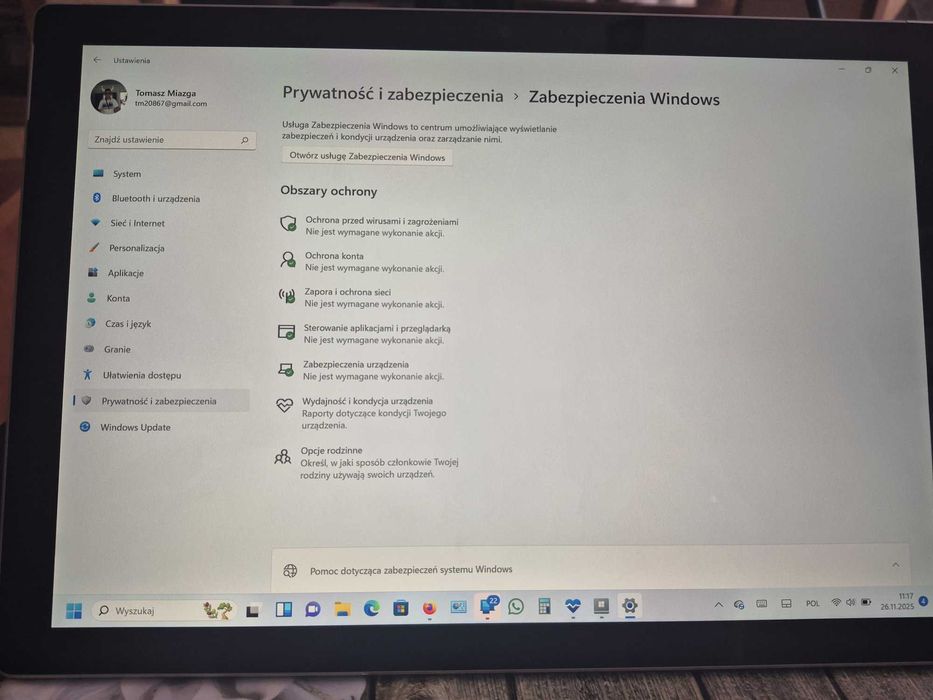 Surface Pro Model 1796  12,3''  Idealny stan