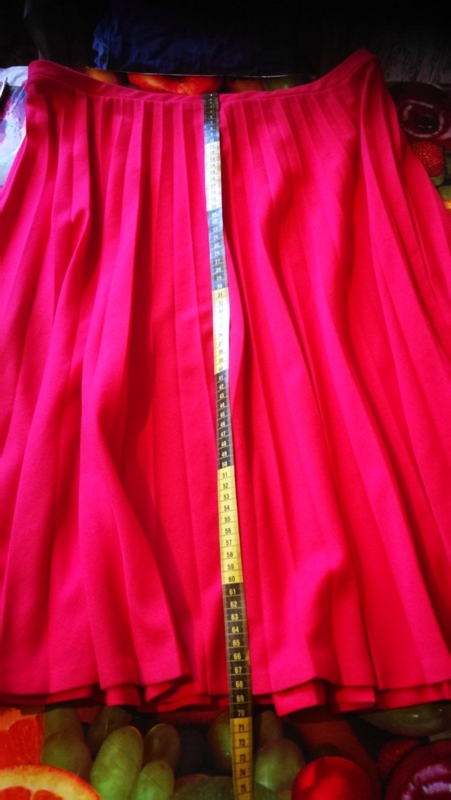 Летняя фирменная розовая юбка, размер 54-56
