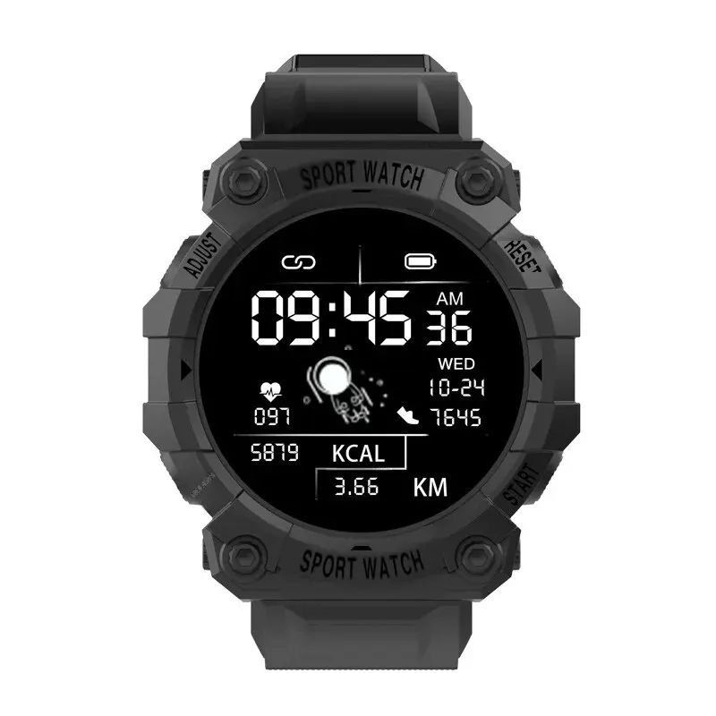 Смарт-годинник FD68 B33, круглий кольоровий екран, Bluetooth, крокомір