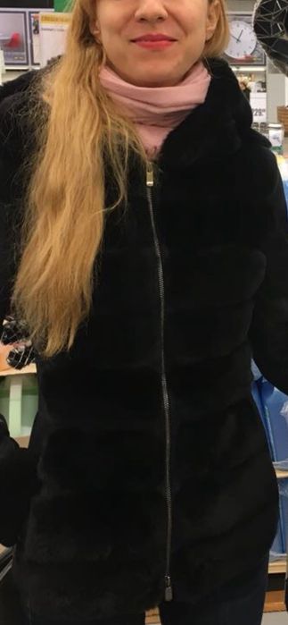 Дубленка кожа с норкой натуральной