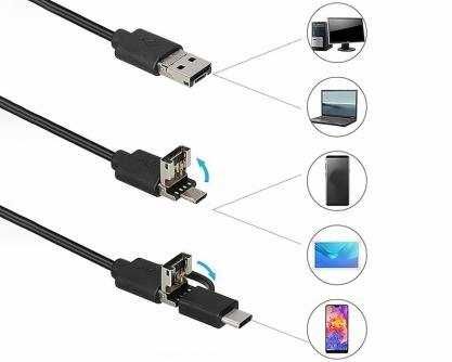 Kamera Endoskopowa 2M Obiektywy 8/7/5,5MM USB/C/MICRO