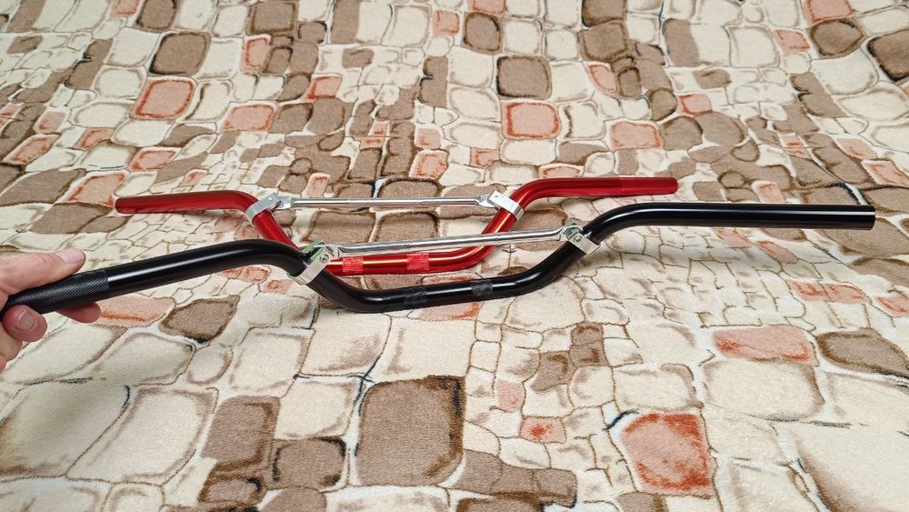 Кермо на мотоцикл з перекладиною 22мм руль на мото 70см alfa spark