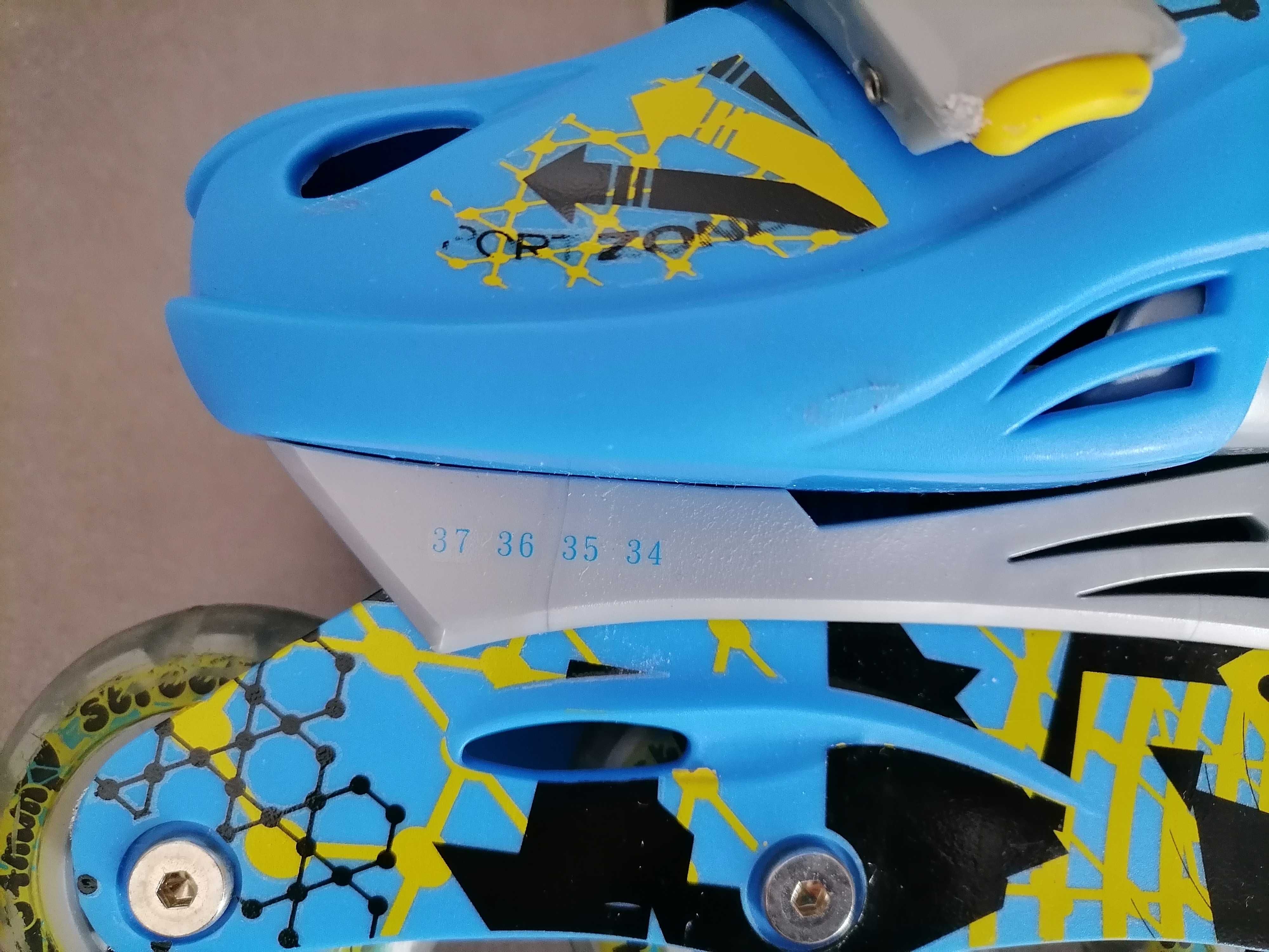 Patins em linha extensível