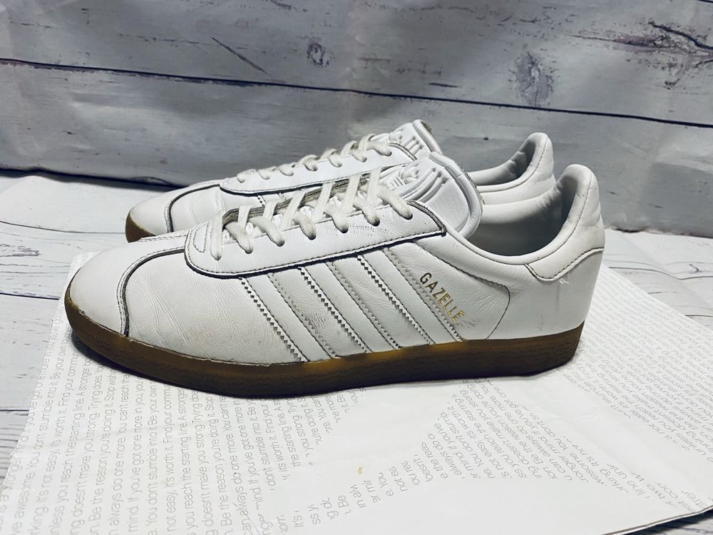 Кроссовки adidas Originals Gazelle белые BD7479 оригинал, удобные