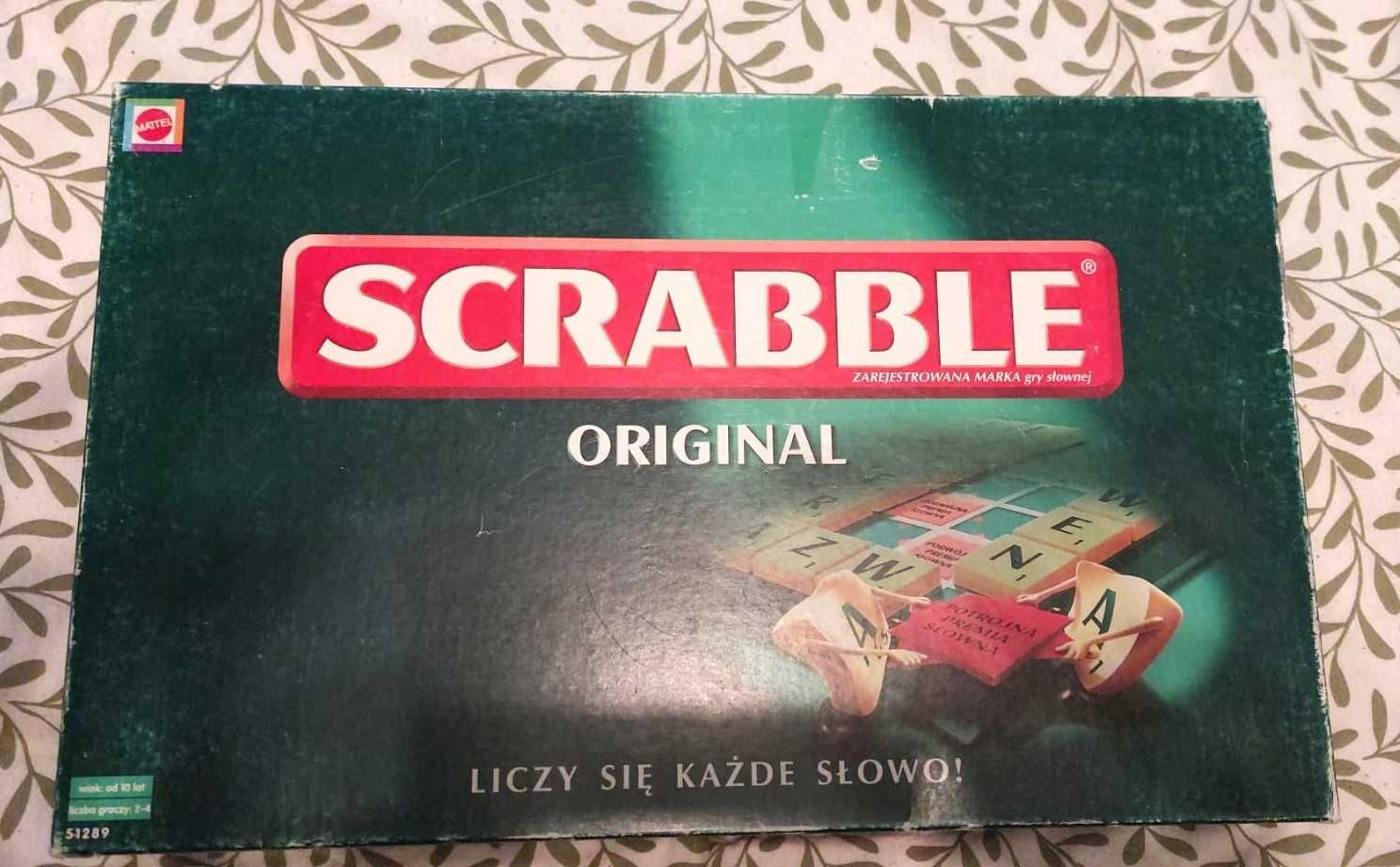 Mattel Gra Scrabble Oryginał wersja 2005 rok unikat polskie litery