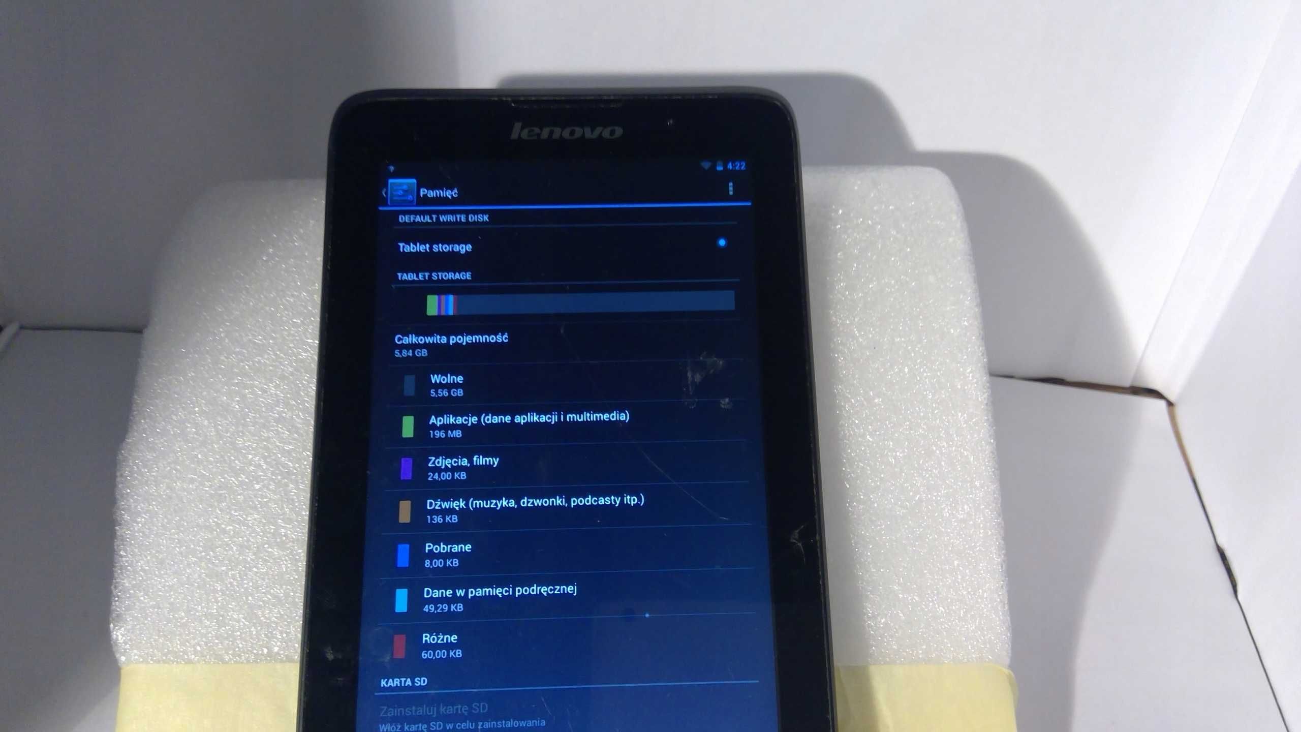 Tablet Lenovo A3500-FL 7" nr1071