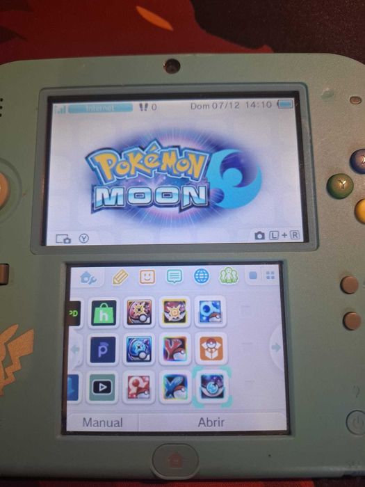 Nintendo 2ds Edição Pokémon modificada 64 GB