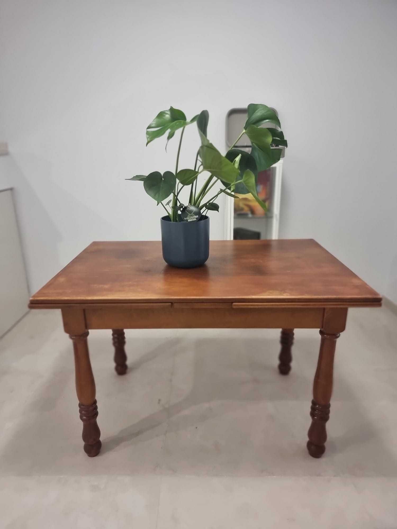 Mesa de Madeira Maciça Extensível 1,20 a 2,20m