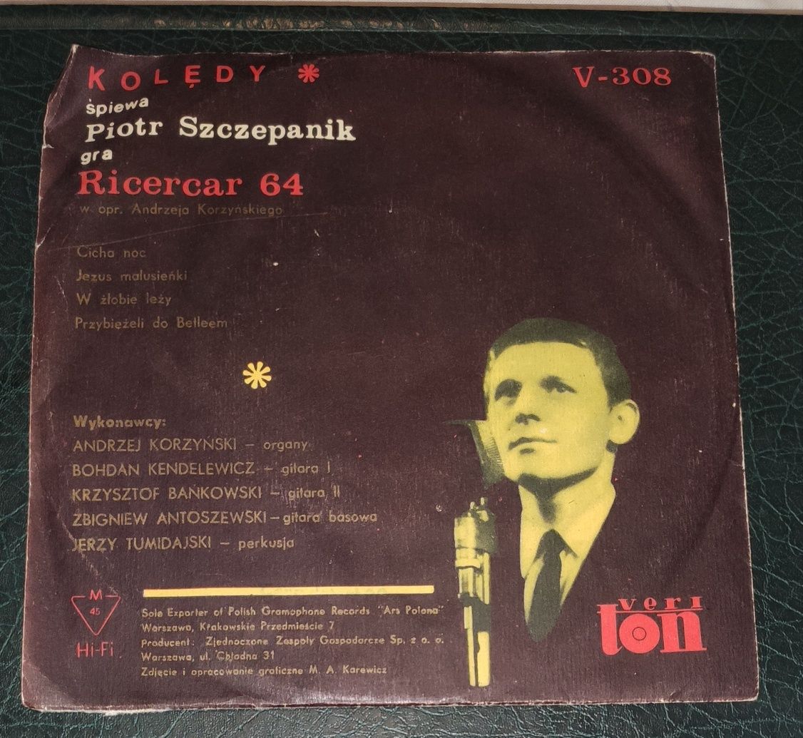 Kolędy Piotr Szczepanik winyl Ricercar 64 ex