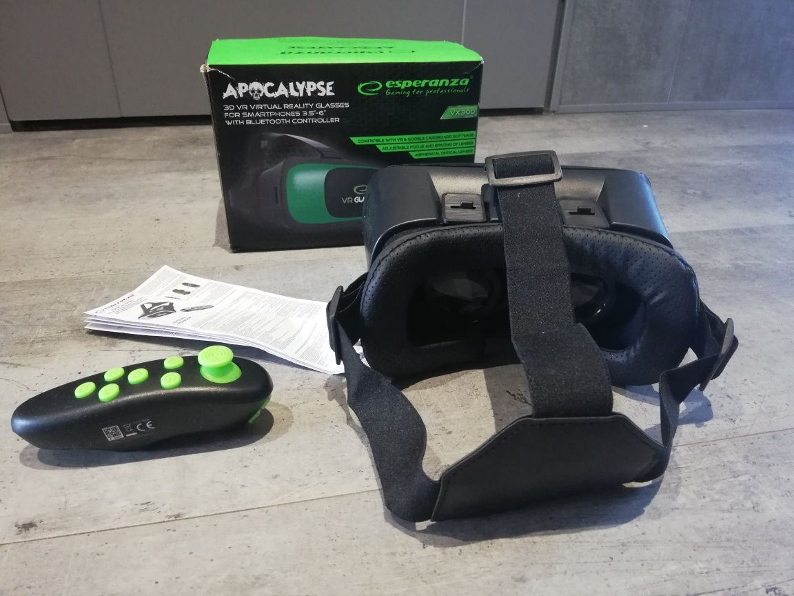 Okulary VR z pilotem Bluetooth gogle VR 3D Esperanza Apoalypse