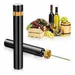 Abridor de Vinho - Bomba de ar - Saca rolhas pressão / dourado e preto