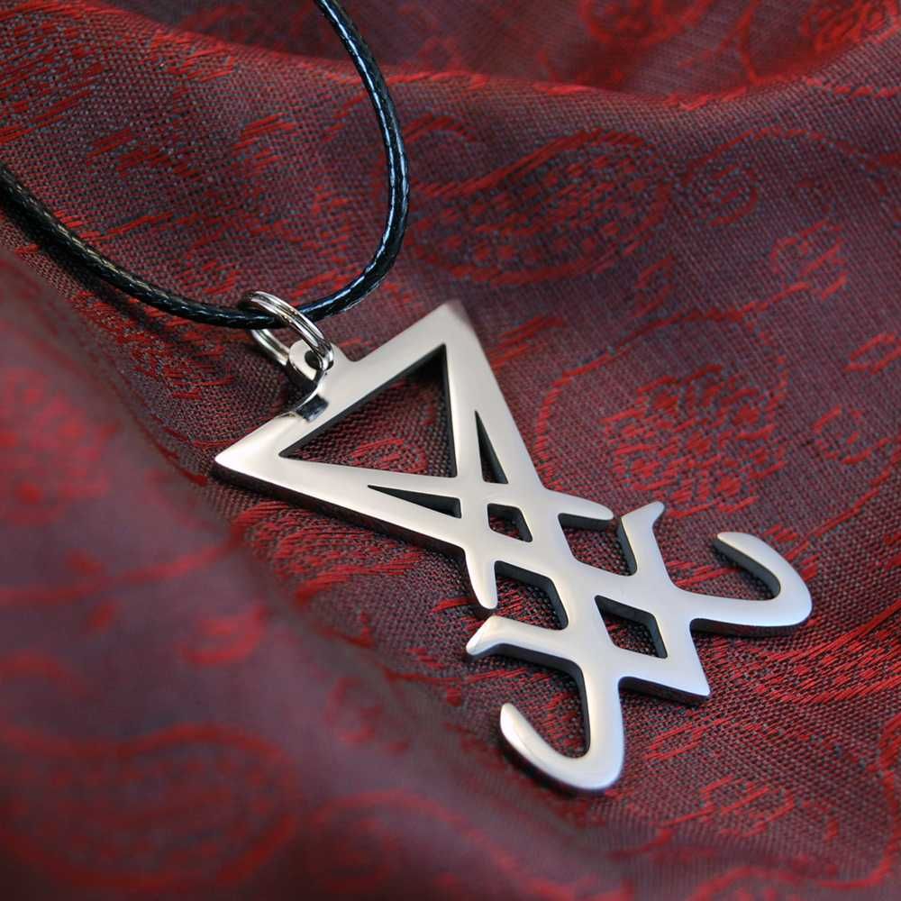 Pieczęć Sigil Lucyfera Satanistyczny talizman amulet stal nierdzewna