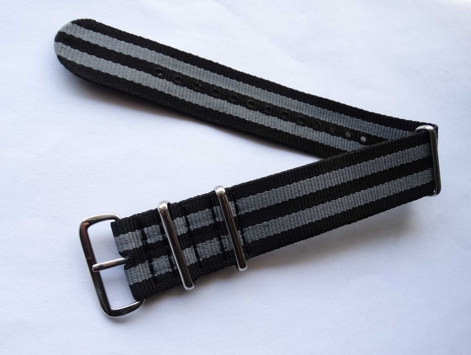 Pasek do zegarka NATO 24mm nylonowy parciany Bond 007