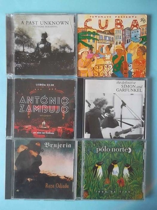 Lotes de CDs em estado NOVO. Veja as fotos, preços a partir de 1EUR.