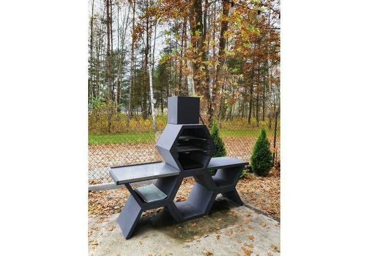 Grill betonowy wys 190 x 217 cm