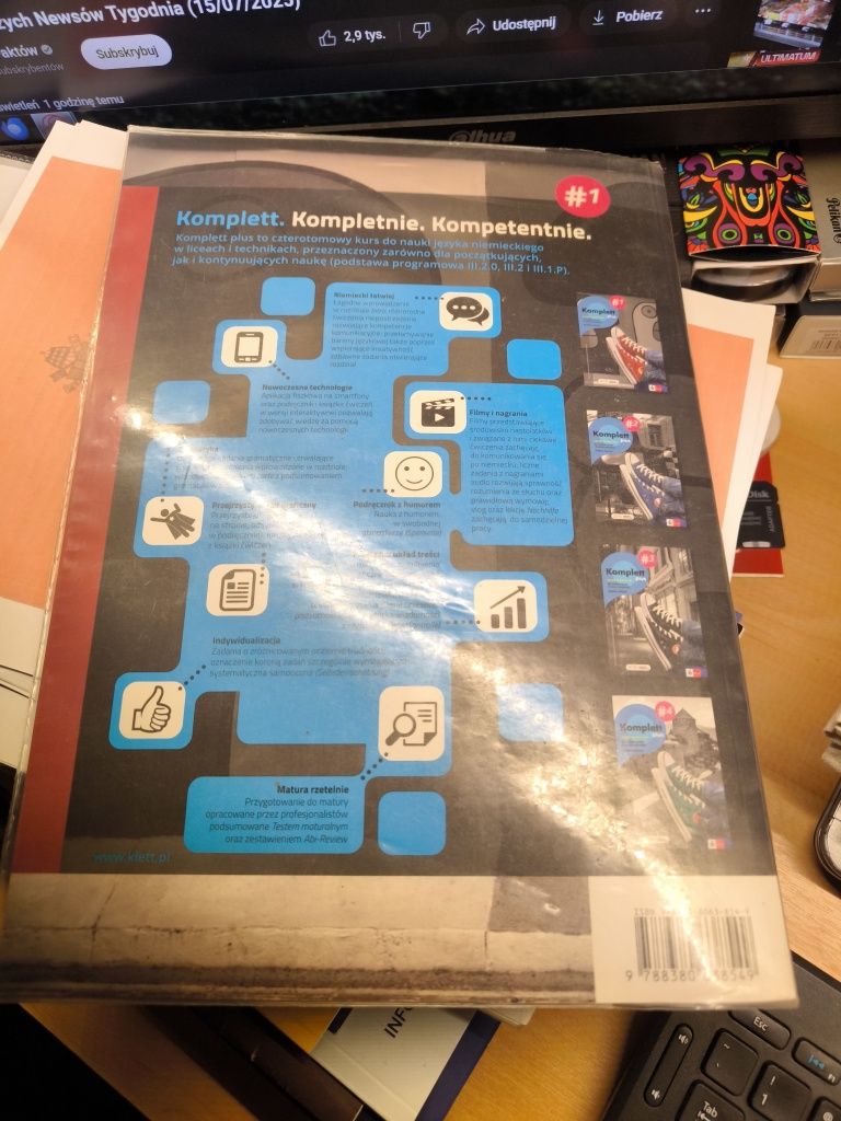 Komplett plus 1. Zeszyt ćwiczeń. Język niemiecki. Reforma 2019.
