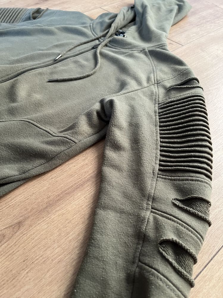 komplet kaki: bluza z kapturem + spodnie New Yorker FSBN