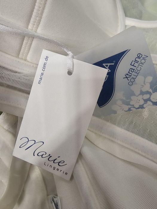 Gorset do pończoch w kolorze kości słoniowej rozm 75F Marie Lingerie