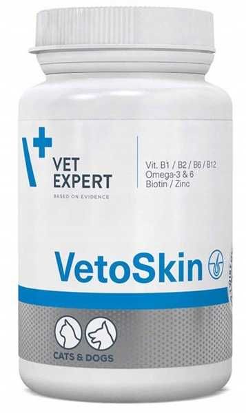 VET EXPERT VetoSkin na sierść skórę psa/kota 60 kapsułek