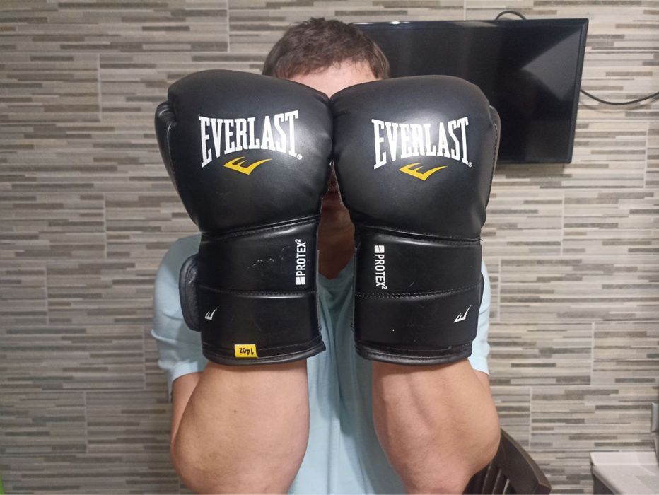 Боксерські рукавиці Everlast protex2, перчатки для бокса