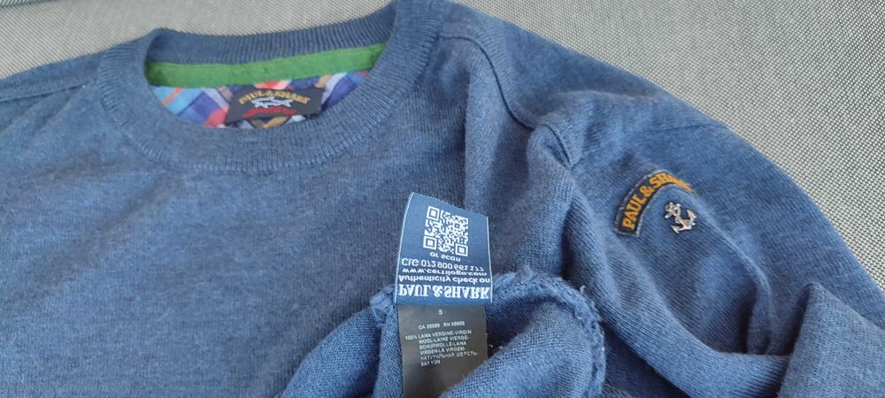 Sweter Paul & Shark Yachting Roz. S-M 100% wełna