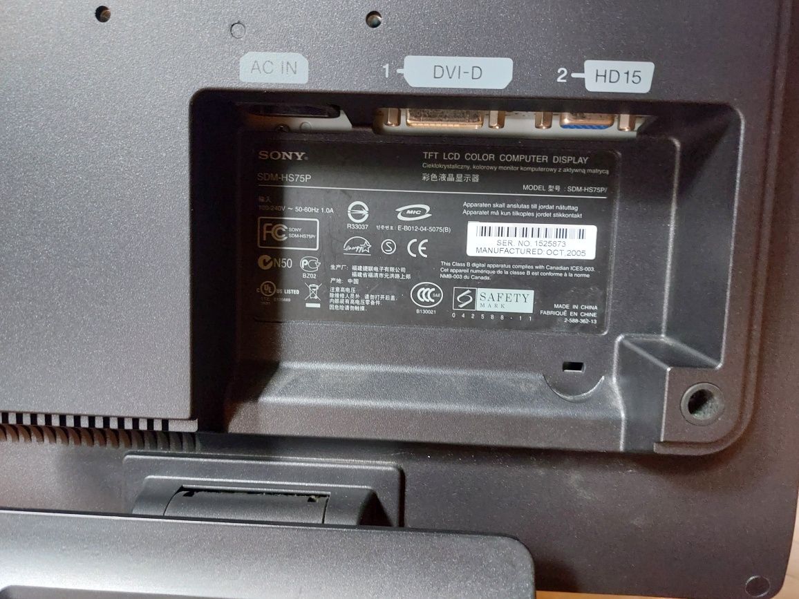 Monitor Sony SDM-HS75P czarny