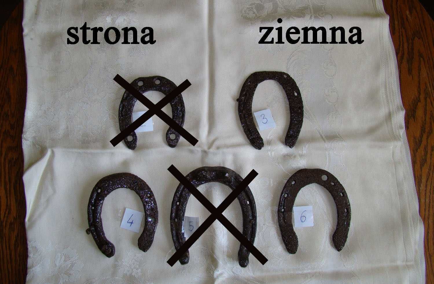 Podkowa stara kuta znajdowana w lasach Bieszczadzkich