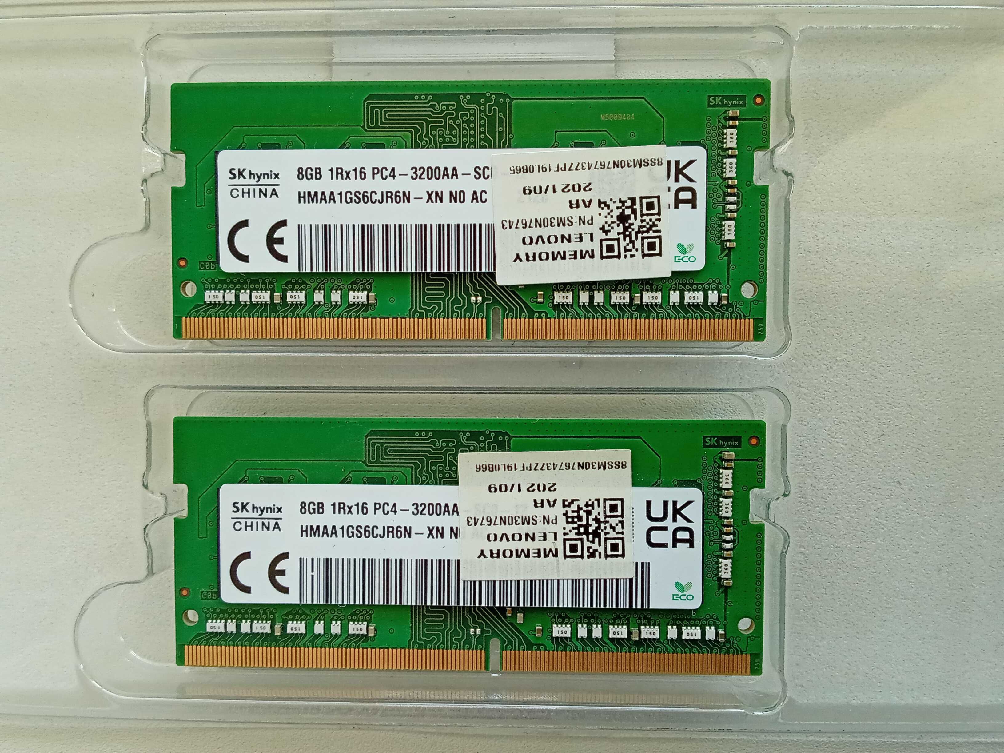 Оперативна пам'ять Hynix SODIMM DDR4-3200 16 GB (2x8GB) для ноутбука