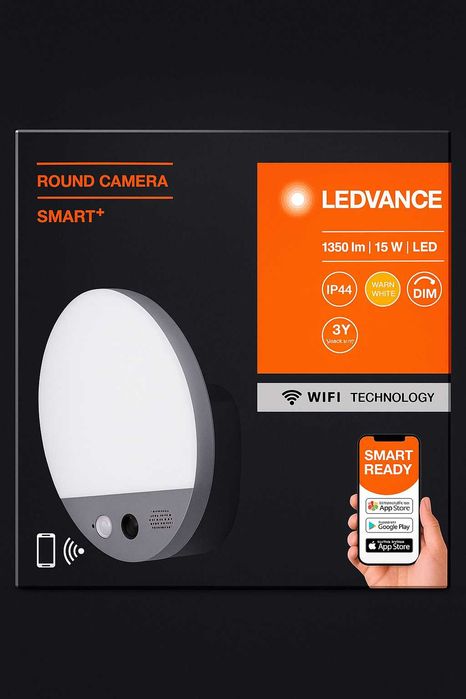 Lampa ścienna, zewnętrzna LED z kamerą LEDVANCE Smart+ WiFi