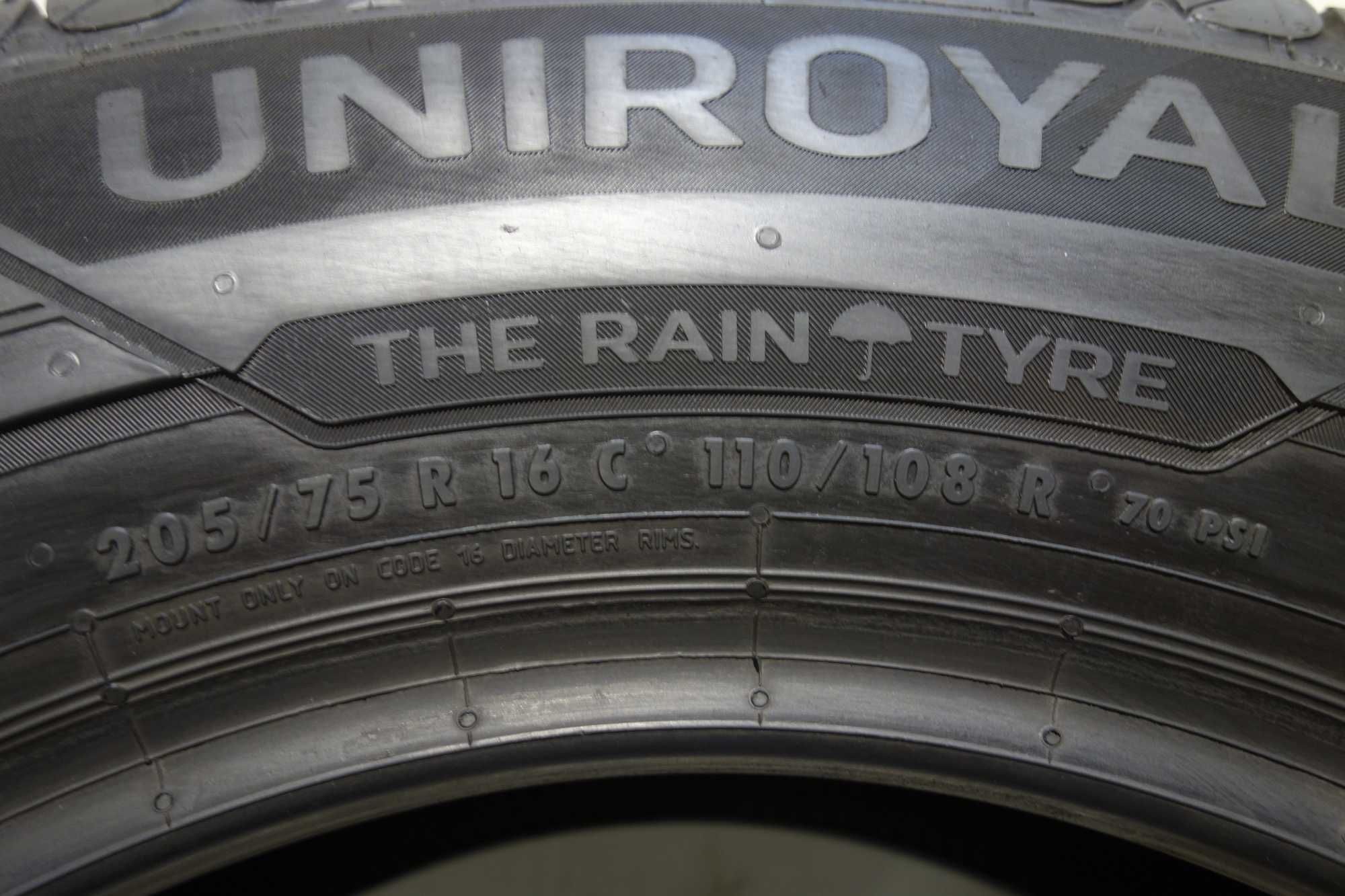 Opony letnie 205/75/16C - UNIROYAL Rain Max 3