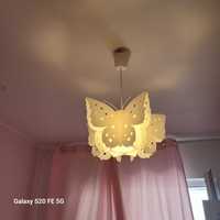 Lampa motylek dla dziewczynki