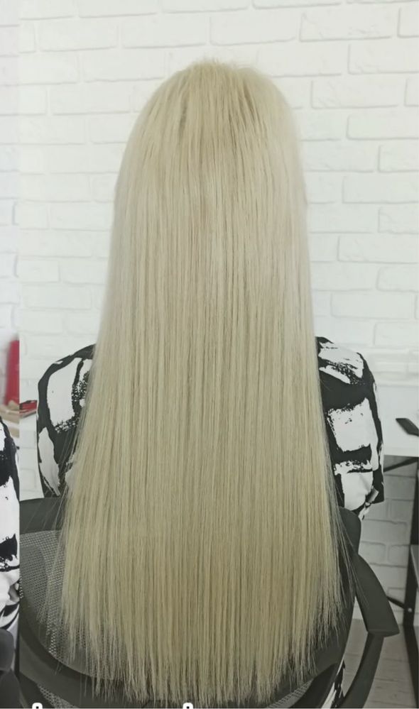 Натуральные волосы для наращивания новые Блонд