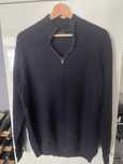 Rozpinany sweter Massimo Dutti 185/108 XL granatowy