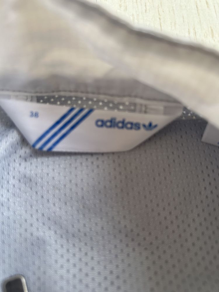 Kurtka wiatrówka Adidas r 38 M biała bluza