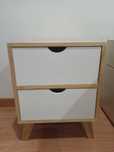 Mesa de cabeceira, 2 gavetas, Continente