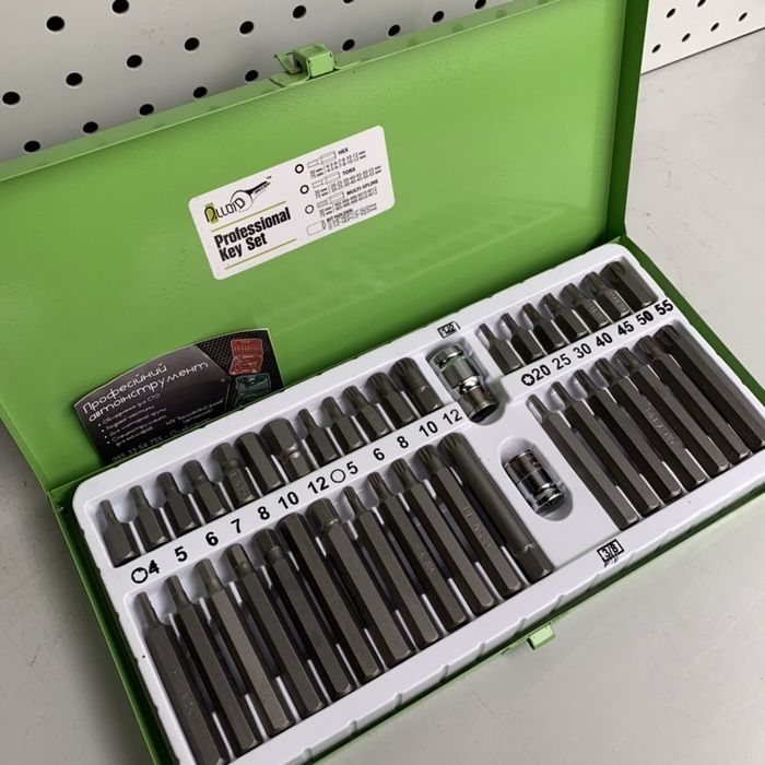 Набор инструментов Набор бит шестигранных HEX, SPLINE, TORX 40 предм.