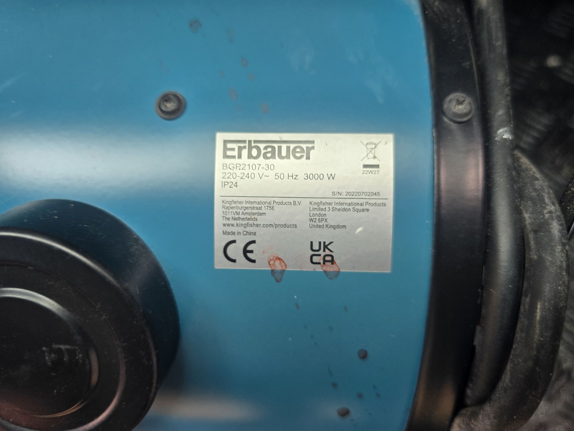 Nagrzewnica ERBAUER 3000W