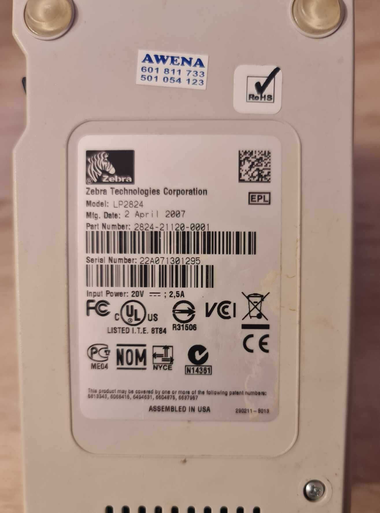 Drukarka Zebra 2844, 2824