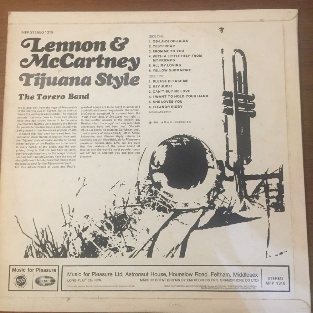 Vinil Lennon & McCartney - tijuana Style - 1969