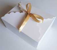 Pudełka pudełko kartonik pojemnik na ciasto weselne bez uchwytów