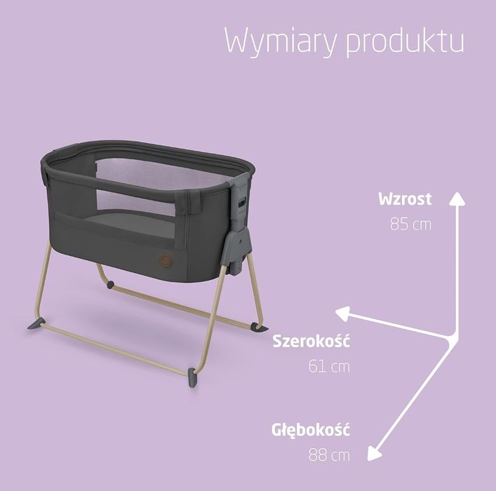 Maxi-Cosi Tori 2 w 1 Łóżeczko dostawne, Kołyska dostawna, kompaktowe